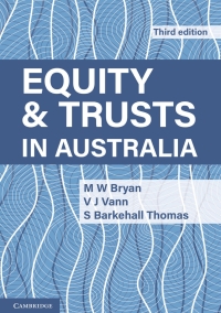 صورة الغلاف: Equity and Trusts in Australia 3rd edition 9781009232388