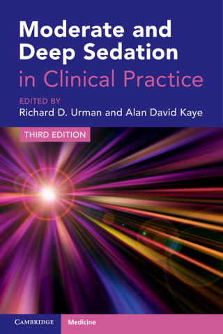Cover image: Moderate and Deep Sedation in Clinical Practice 3rd edition 9781009233316