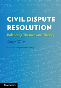 Imagen de portada: Civil Dispute Resolution 9781316606346