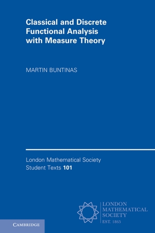 Cover image: Classical and Discrete Functional Analysis with Measure Theory 9781107034143