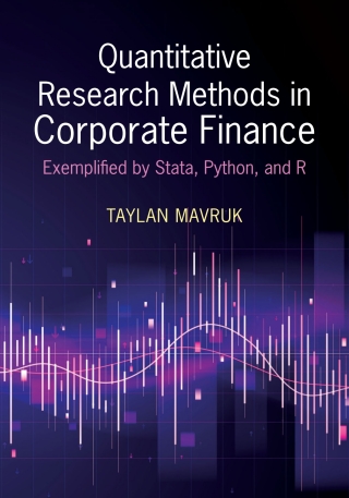 Immagine di copertina: Quantitative Research Methods in Corporate Finance 9781009307437