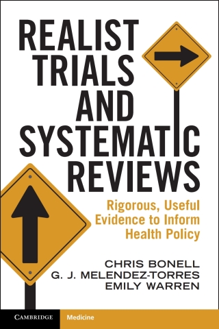 Cover image: Realist Trials and Systematic Reviews 9781009456609