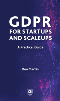 Cover image: GDPR for Startups and Scaleups 1st edition 9781035301867