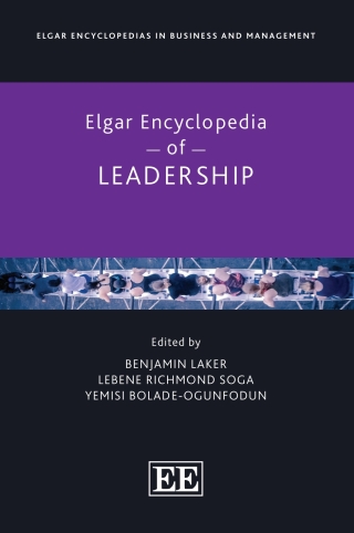 Cover image: Elgar Encyclopedia of Leadership 1st edition 9781035307067