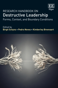 Cover image: Research Handbook on Destructive Leadership 1st edition 9781035315918