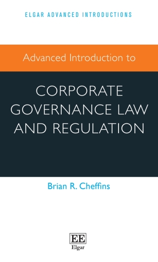 Imagen de portada: Advanced Introduction to Corporate Governance Law and Regulation 1st edition 9781035316311