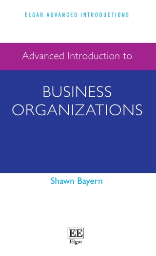 Cover image: Advanced Introduction to Business Organizations 1st edition 9781035330010