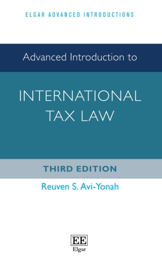 Cover image: Advanced Introduction to International Tax Law 3rd edition 9781035339549