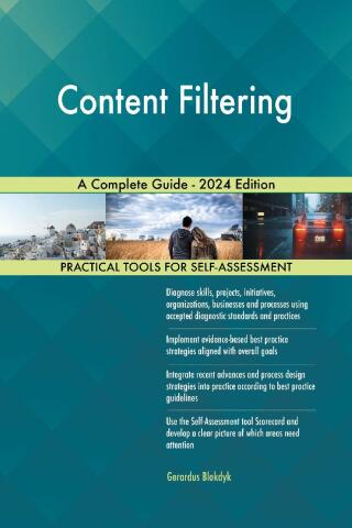 Imagen de portada: Content Filtering A Complete Guide - 2024 Edition 9781038811431