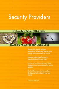 Cover image: Security Providers A Complete Guide - 2024 Edition 9781038811547