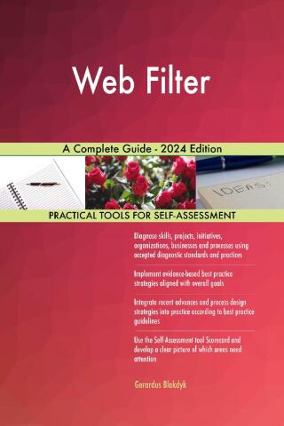 Imagen de portada: Web Filter A Complete Guide - 2024 Edition 9781038811677