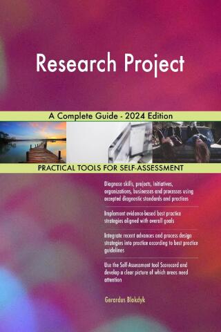 Cover image: Research Project A Complete Guide - 2024 Edition 9781038813336