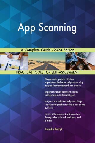 Cover image: App Scanning A Complete Guide - 2024 Edition 9781038813381