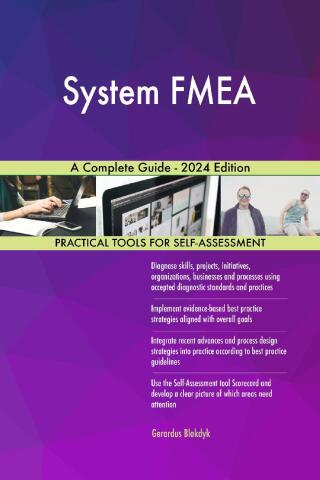 Cover image: System FMEA A Complete Guide - 2024 Edition 9781038813732