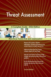 表紙画像: Threat Assessment A Complete Guide - 2024 Edition 9781038813749