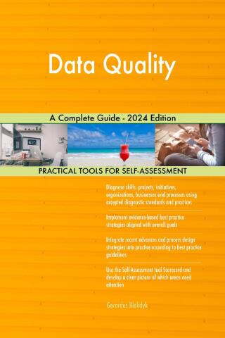Cover image: Data Quality A Complete Guide - 2024 Edition 9781038814029