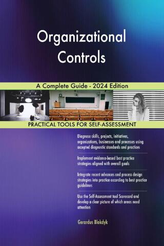 Titelbild: Organizational Controls A Complete Guide - 2024 Edition 9781038814098