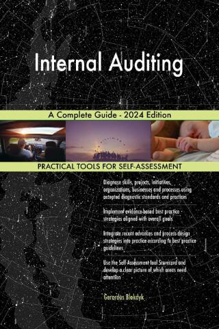 Cover image: Internal Auditing A Complete Guide - 2024 Edition 9781038814159