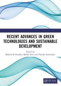 Cover image: Recent Advances in Green Technologies and Sustainable Development 1st edition 9781032586465