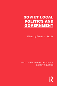 Titelbild: Soviet Local Politics and Government 1st edition 9781032676104