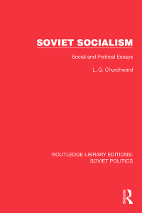 Cover image: Soviet Socialism 1st edition 9781032675824