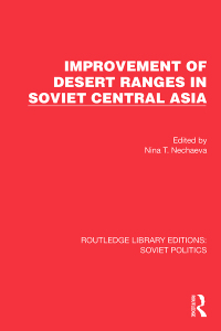 Imagen de portada: Improvement of Desert Ranges in Soviet Central Asia 1st edition 9781032677378