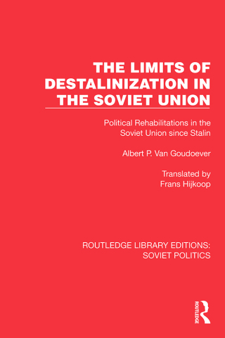 Cover image: The Limits of Destalinization in the Soviet Union 1st edition 9781032676142