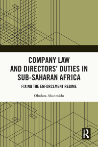 Imagen de portada: Company Law and Directors’ Duties in Sub-Saharan Africa 1st edition 9780367616083