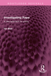 صورة الغلاف: Investigating Rape 1st edition 9781032745954