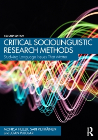 表紙画像: Critical Sociolinguistic Research Methods 2nd edition 9781032495286