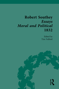 Cover image: Robert Southey Essays Moral and Political 1832 1st edition 9781032450520