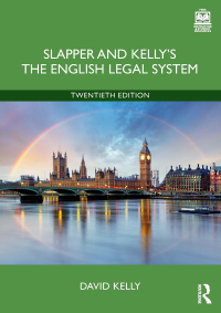 Cover image: Slapper and Kelly's The English Legal System 20th edition 9781032505206
