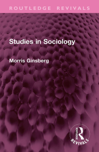 Cover image: Studies in Sociology 1st edition 9781032764634