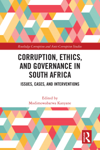Cover image: Corruption, Ethics, and Governance in South Africa 1st edition 9781032755656