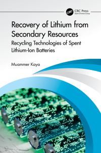 Cover image: Recovery of Lithium from Secondary Resources 1st edition 9781032470979