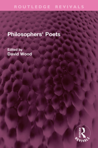 Cover image: Philosophers' Poets 1st edition 9781032769509