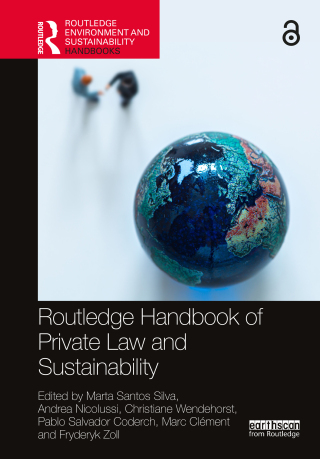 Cover image: Routledge Handbook of Private Law and Sustainability 1st edition 9781032662008