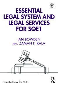 Cover image: Essential Legal System and Legal Services for SQE1 1st edition 9781032564388