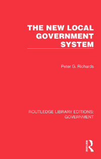 Cover image: The New Local Government System 1st edition 9781032782171