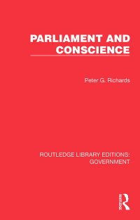 Cover image: Parliament and Conscience 1st edition 9781032782751