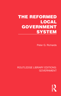 Cover image: The Reformed Local Government System 1st edition 9781032782843