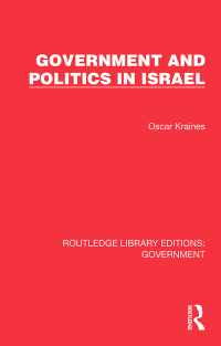 Omslagafbeelding: Government and Politics in Israel 1st edition 9781032783239