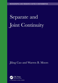 Cover image: Separate and Joint Continuity 1st edition 9781032754765