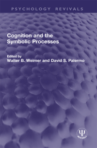 Cover image: Cognition and the Symbolic Processes 1st edition 9781032773797