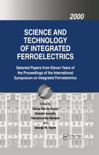 Cover image: Science and Technology of Integrated Ferroelectrics 1st edition 9789056997045