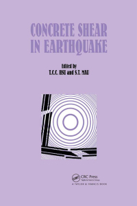 Omslagafbeelding: Concrete Shear in Earthquake 1st edition 9781851667291