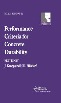 Cover image: Performance Criteria for Concrete Durability 1st edition 9780415514354