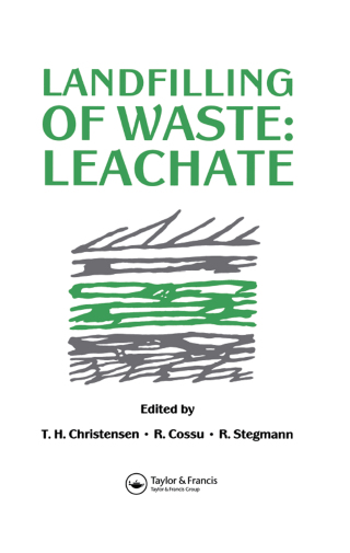 Imagen de portada: Landfilling of Waste 1st edition 9780419161400