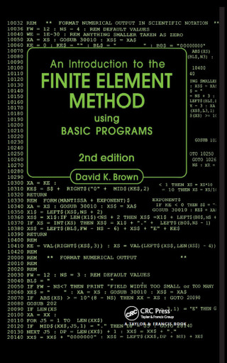 Cover image: Introduction to the Finite Element Method using BASIC Programs 1st edition 9780415515764
