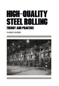 Immagine di copertina: High-Quality Steel Rolling 1st edition 9780824789671